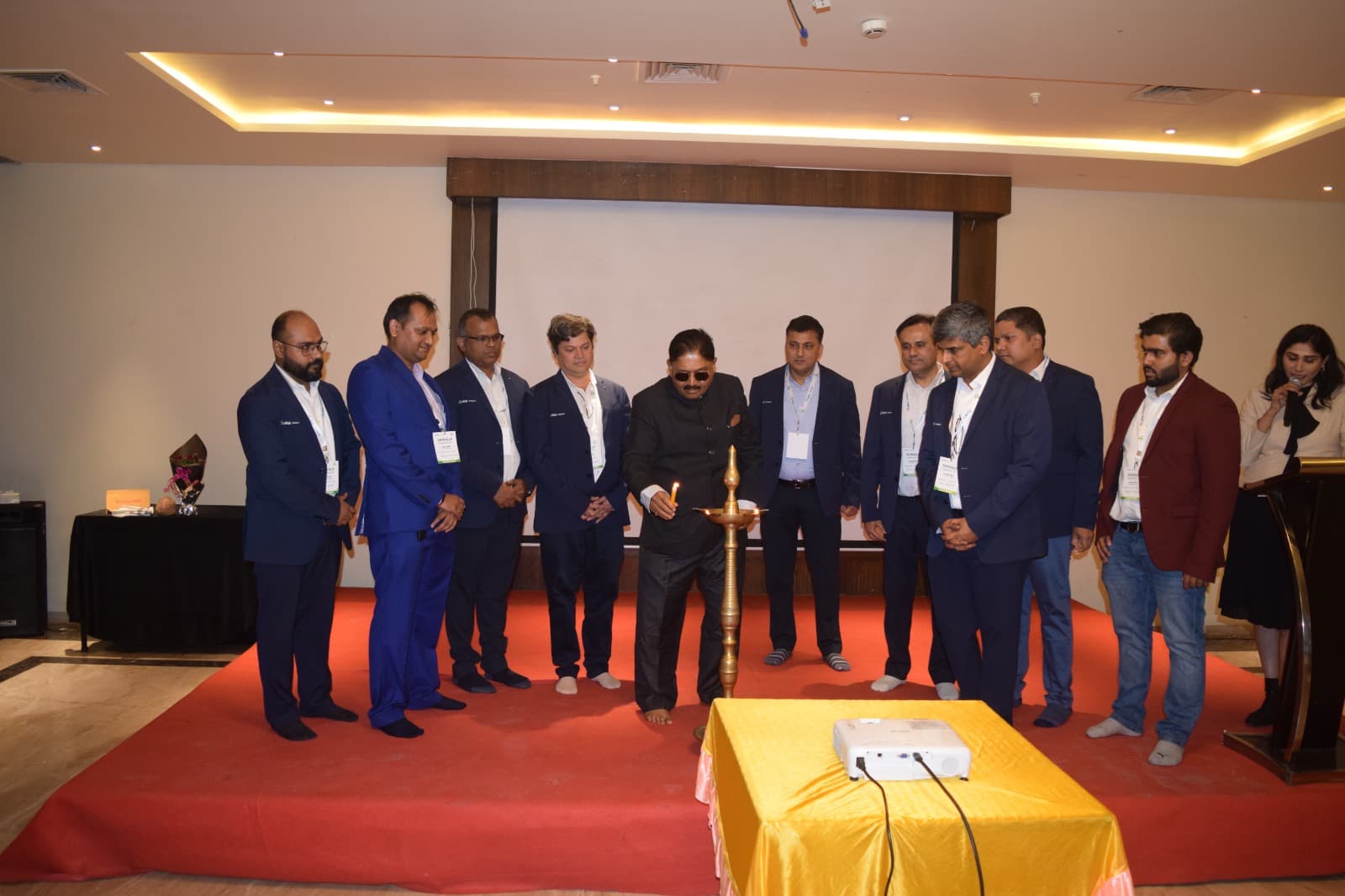 Traditional lamp lighting inauguration ceremony