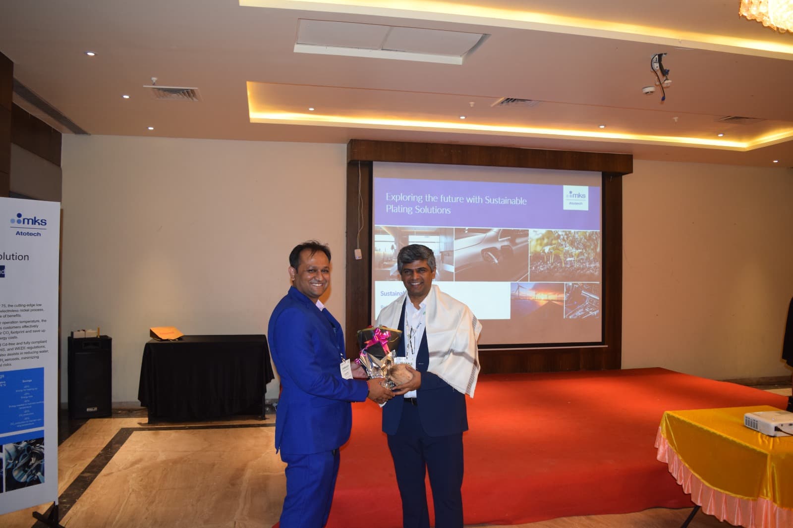 Flower bouquet presentation at the seminar