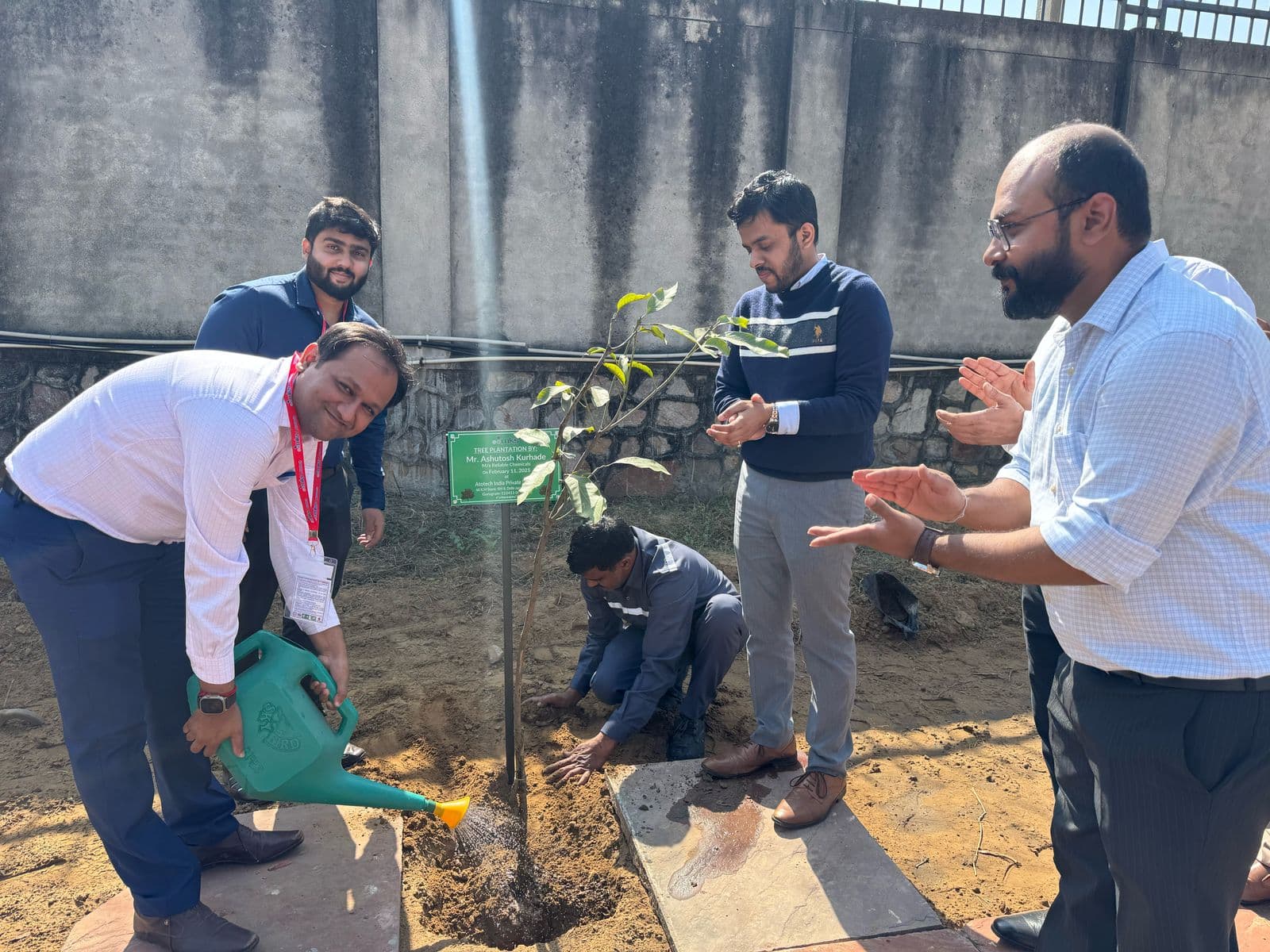 Tree plantation drive led by Mr. Ashutosh Kurhade